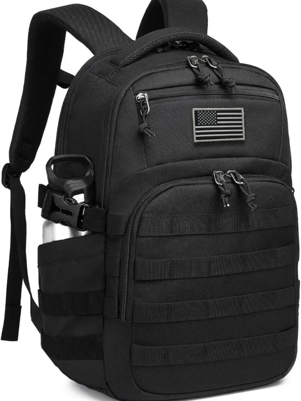 Tactical Military Backpack for Men - Small Black Assault Bag, Outdoor Gear